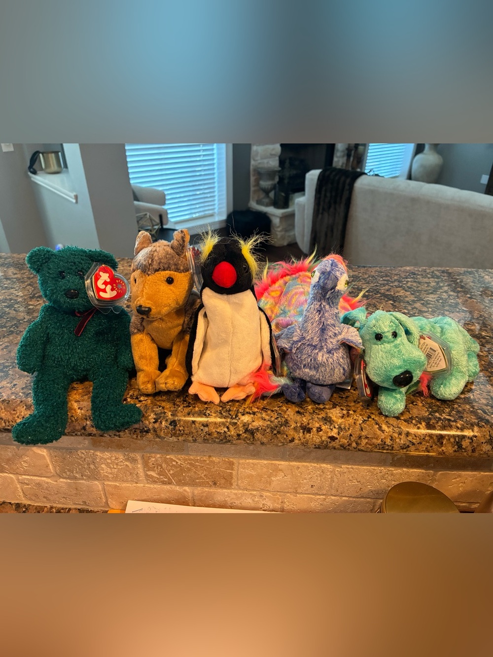 MWMT Lot 5 TY Beanie Babies 2000 2001 Sarge Diddley Frigid Frosty Holiday Bear